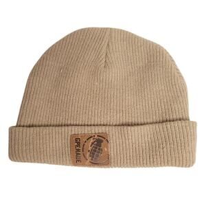Gray Greenish Grenade Beanie